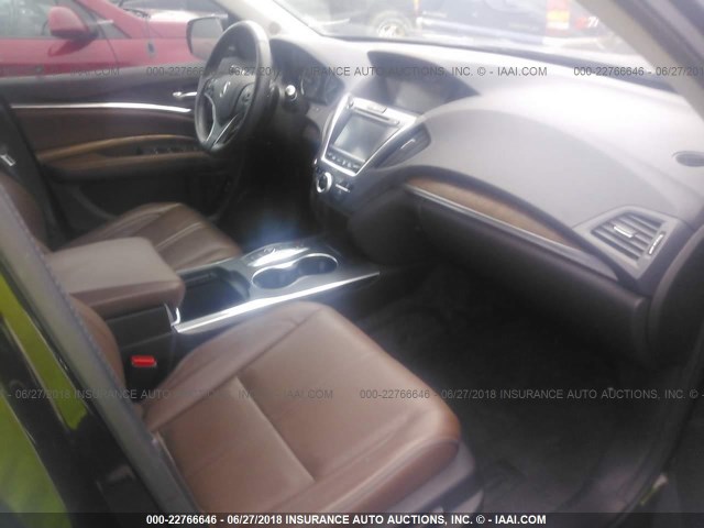 5FRYD4H82HB009349 - 2017 ACURA MDX ADVANCE შავი ფოტო 5