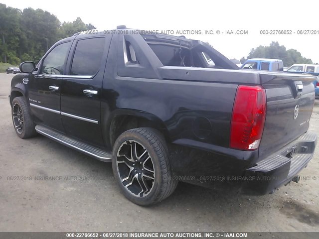 3GYFK62877G169202 - 2007 CADILLAC ESCALADE EXT BLACK photo 3