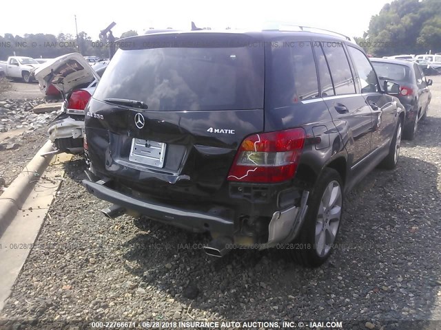 WDCGG8HB7BF526246 - 2011 MERCEDES-BENZ GLK 350 4MATIC BLACK photo 4