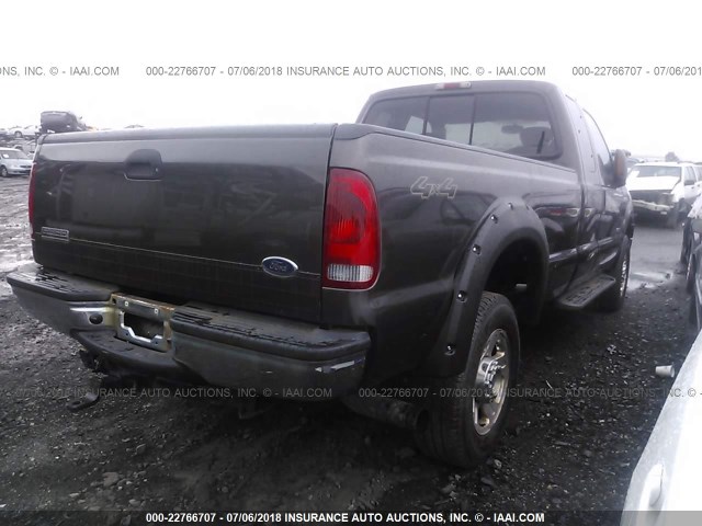 1FTWX31P55EA59414 - 2005 FORD F350 SRW SUPER DUTY GRAY photo 4