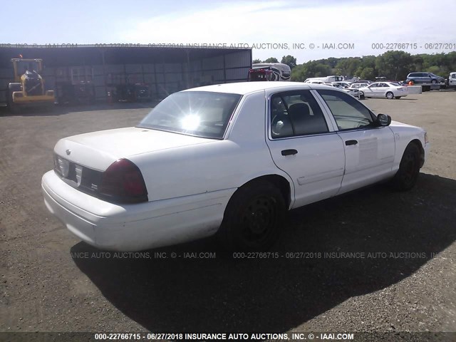 2FAHP71V29X136863 - 2009 FORD CROWN VICTORIA POLICE INTERCEPTOR WHITE photo 4