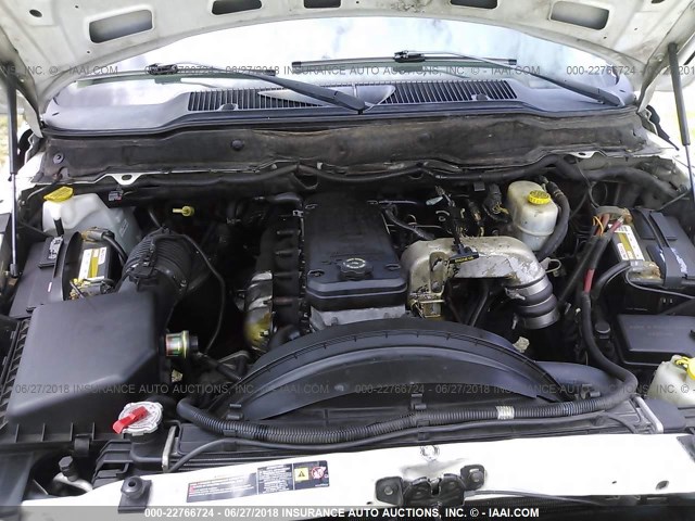 3D7KR28C65G742761 - 2005 DODGE RAM 2500 ST/SLT 白色 照片 10