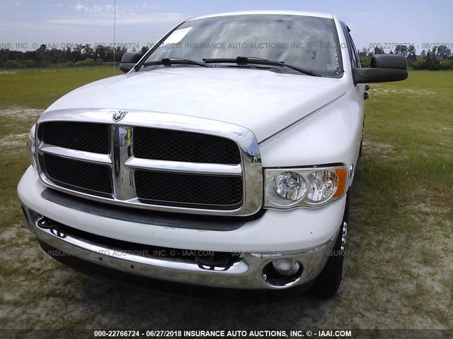 3D7KR28C65G742761 - 2005 DODGE RAM 2500 ST/SLT WHITE photo 6