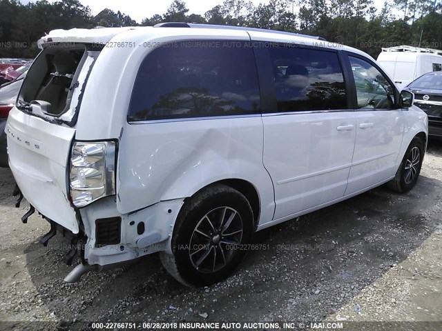 2C4RDGCG5HR828186 - 2017 DODGE GRAND CARAVAN SXT BLACK photo 4