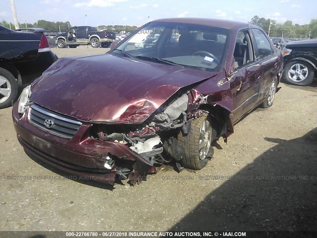 4T1BG22K61U778095 - 2001 TOYOTA CAMRY CE/LE/XLE 栗色 照片 2