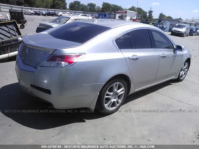 19UUA86539A020736 - 2009 ACURA TL ფერფლისფერი ფოტო 4