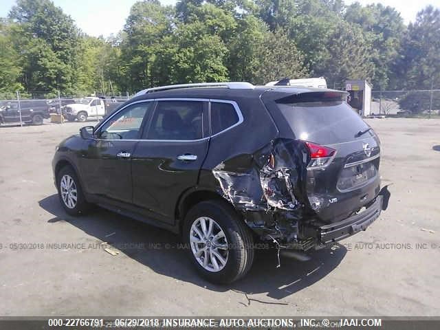 KNMAT2MVXHP594998 - 2017 NISSAN ROGUE S/SV BLACK photo 3