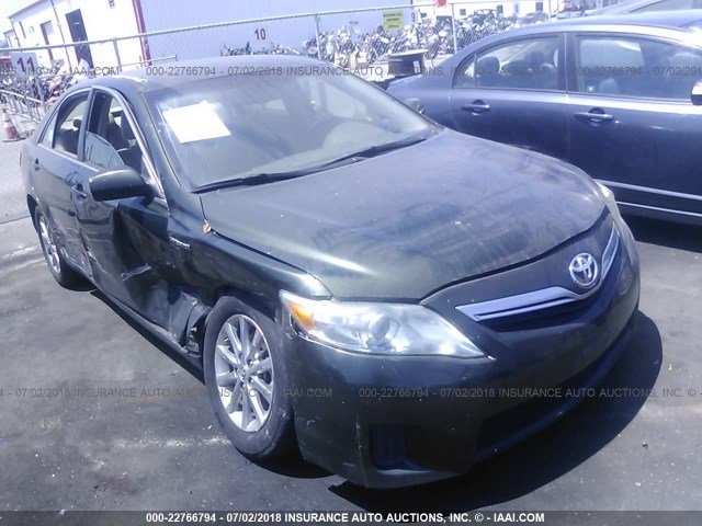 4T1BB3EKXAU122787 - 2010 TOYOTA CAMRY HYBRID GREEN photo 1