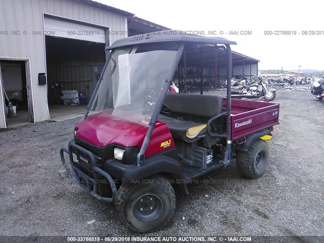 JK1AFCE1X7B547999 - 2007 KAWASAKI KAF620 E RED photo 2