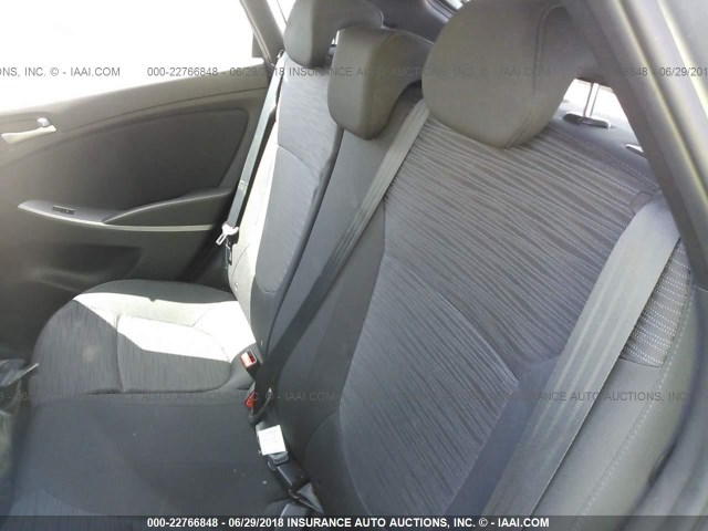 KMHCT5AE1HU326076 - 2017 HYUNDAI ACCENT SE GRAY photo 8