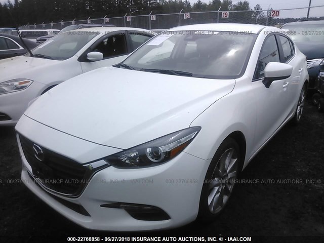 3MZBN1V77HM115741 - 2017 MAZDA 3 TOURING WHITE photo 2