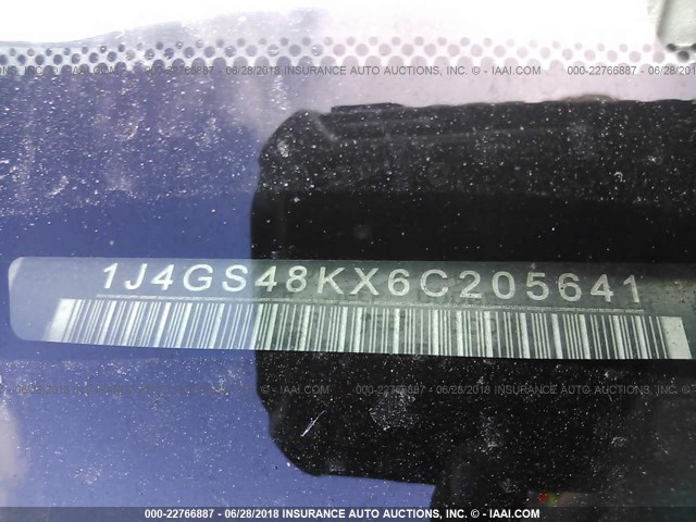 1J4GS48KX6C205641 - 2006 JEEP GRAND CHEROKEE LAREDO/COLUMBIA/FREEDOM 灰色 照片 9