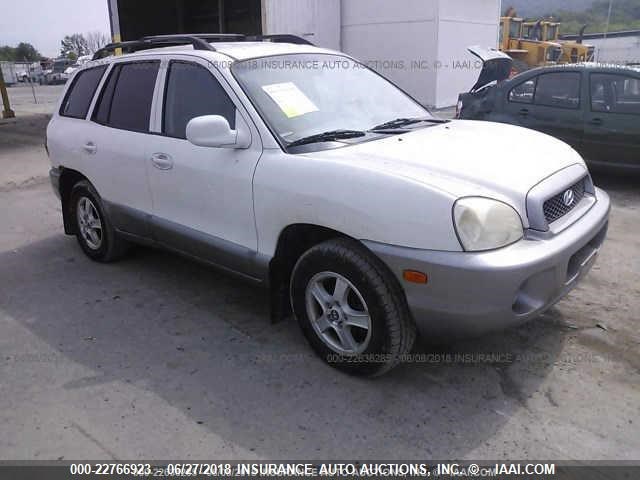 KM8SC73D94U617110 - 2004 HYUNDAI SANTA FE GLS/LX WHITE photo 1