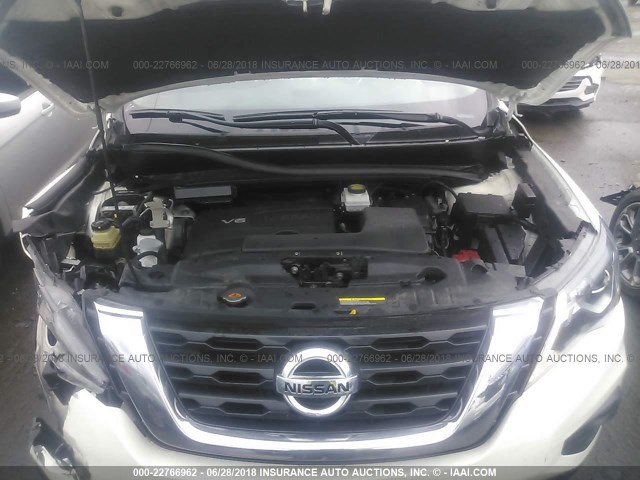 5N1DR2MN9JC609060 - 2018 NISSAN PATHFINDER S/SV/SL/PLATINUM 白色 照片 10