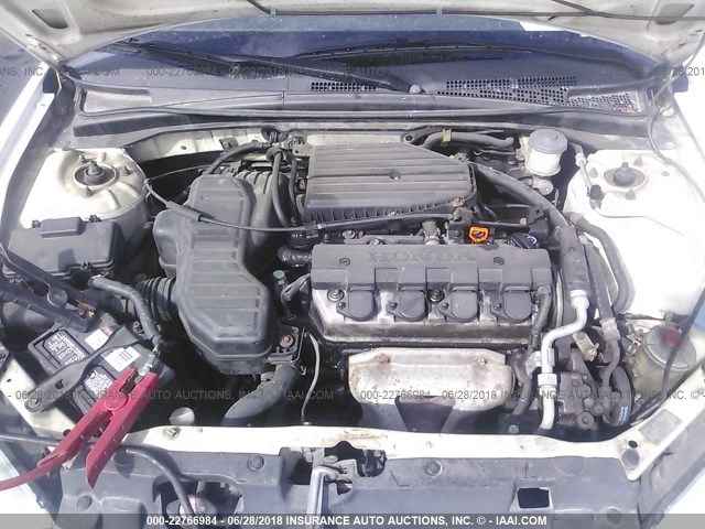 2HGES16304H542404 - 2004 HONDA CIVIC DX VP 白色 照片 10