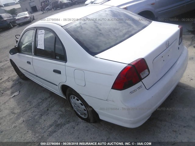 2HGES16304H542404 - 2004 HONDA CIVIC DX VP 白色 照片 3