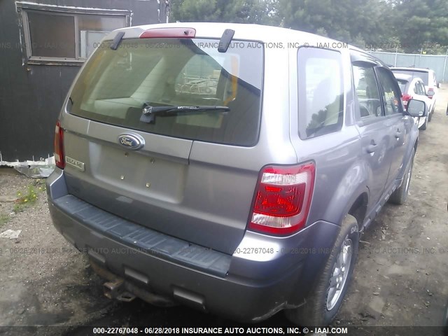 1FMCU02Z08KA18281 - 2008 FORD ESCAPE XLS GRAY photo 4