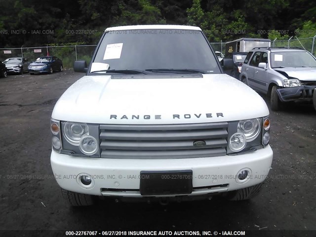 SALMF11434A156274 - 2004 LAND ROVER RANGE ROVER HSE WHITE photo 6