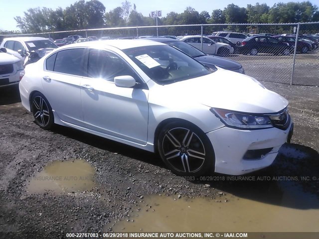 1HGCR2F10HA007309 - 2017 HONDA ACCORD SPORT SPECIAL EDITION WHITE photo 1