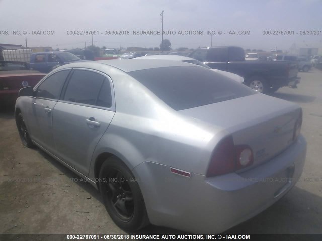 1G1ZC5E07AF295612 - 2010 CHEVROLET MALIBU 1LT ვერცხლისფერი ფოტო 3