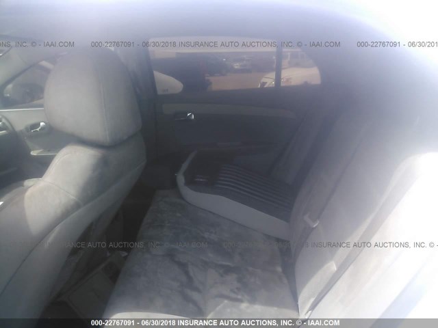 1G1ZC5E07AF295612 - 2010 CHEVROLET MALIBU 1LT ვერცხლისფერი ფოტო 8