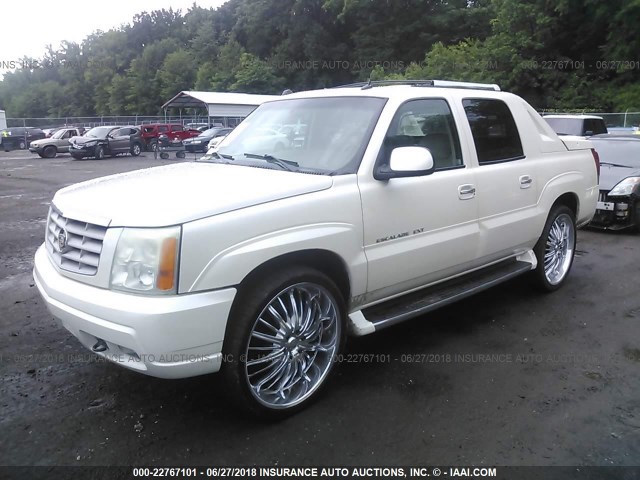 3GYEK62N74G261780 - 2004 CADILLAC ESCALADE EXT CREAM photo 2