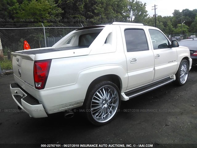 3GYEK62N74G261780 - 2004 CADILLAC ESCALADE EXT CREAM photo 4