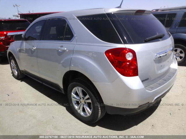 2GNALBEC4B1288176 - 2011 CHEVROLET EQUINOX LS SILVER photo 3