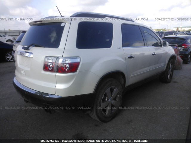 1GKER33D59J155649 - 2009 GMC ACADIA SLT-2 WHITE photo 4