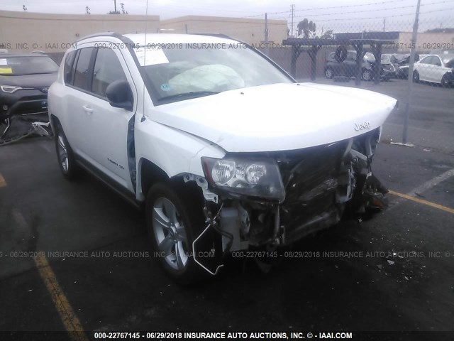 1C4NJDBB5FD282727 - 2015 JEEP COMPASS SPORT WHITE photo 1