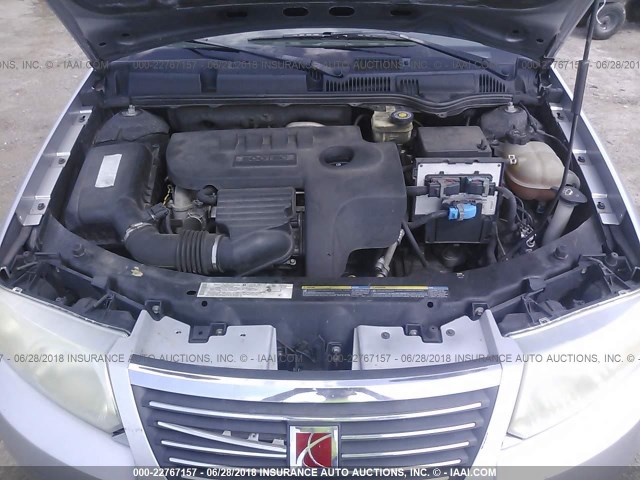 1G8AJ55F26Z110431 - 2006 SATURN ION LEVEL 2 SILVER photo 10