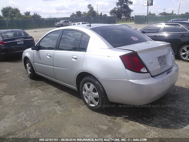 1G8AJ55F26Z110431 - 2006 SATURN ION LEVEL 2 SILVER photo 3