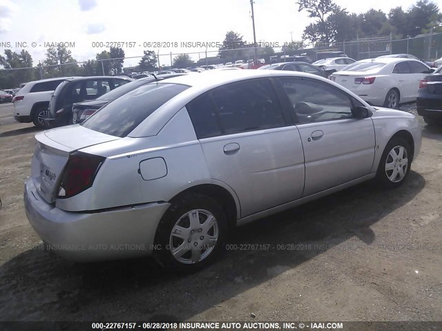 1G8AJ55F26Z110431 - 2006 SATURN ION LEVEL 2 SILVER photo 4