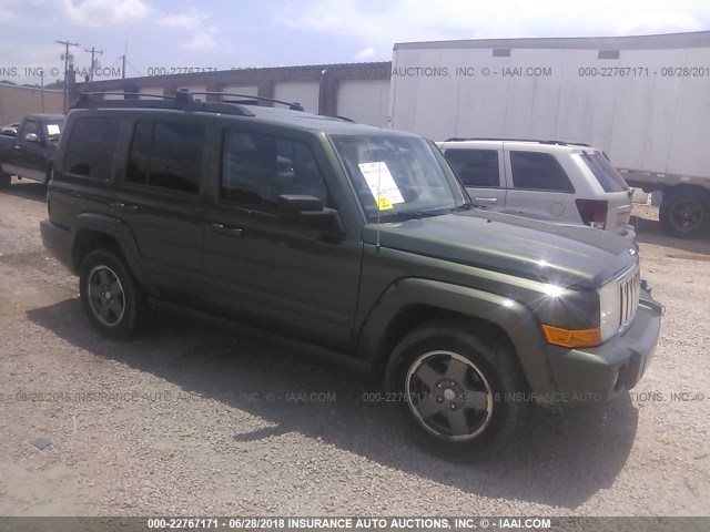 1J8HG48K48C187628 - 2008 JEEP COMMANDER SPORT GREEN photo 1