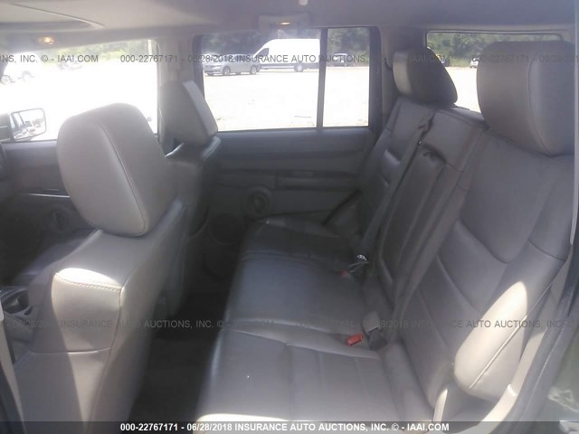 1J8HG48K48C187628 - 2008 JEEP COMMANDER SPORT მწვანე ფოტო 8