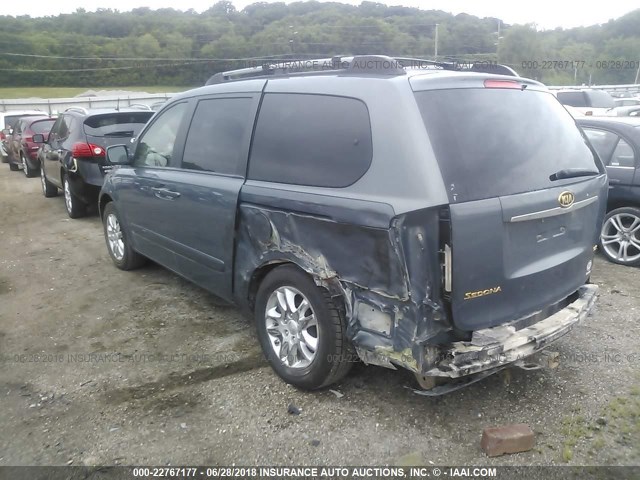 KNDMB233X66023353 - 2006 KIA SEDONA EX/LX GRAY photo 3