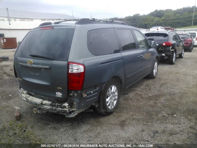 KNDMB233X66023353 - 2006 KIA SEDONA EX/LX GRAY photo 4