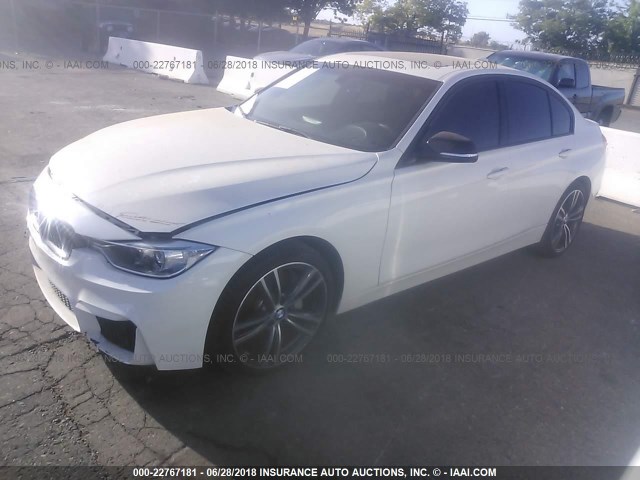 WBA3A9G54DNP37689 - 2013 BMW 335 I WHITE photo 2