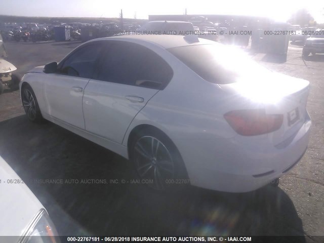 WBA3A9G54DNP37689 - 2013 BMW 335 I WHITE photo 3