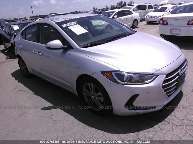 5NPD84LF6JH246816 - 2018 HYUNDAI ELANTRA SEL/VALUE/LIMITED SILVER photo 1