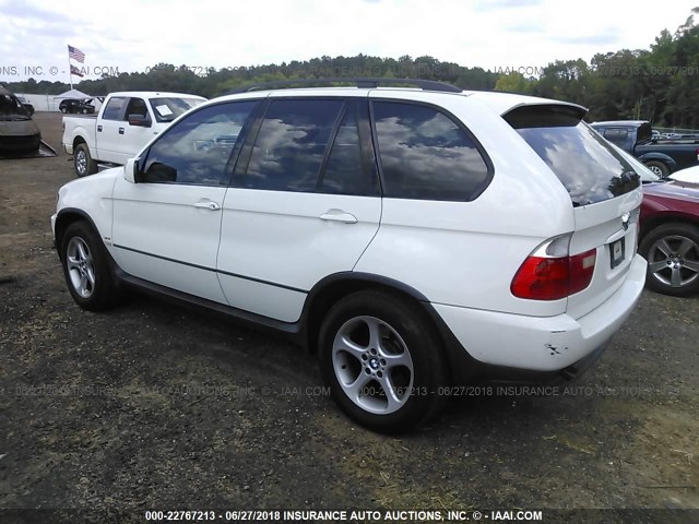 WBAFA53521LM85637 - 2001 BMW X5 3.0I WHITE photo 3