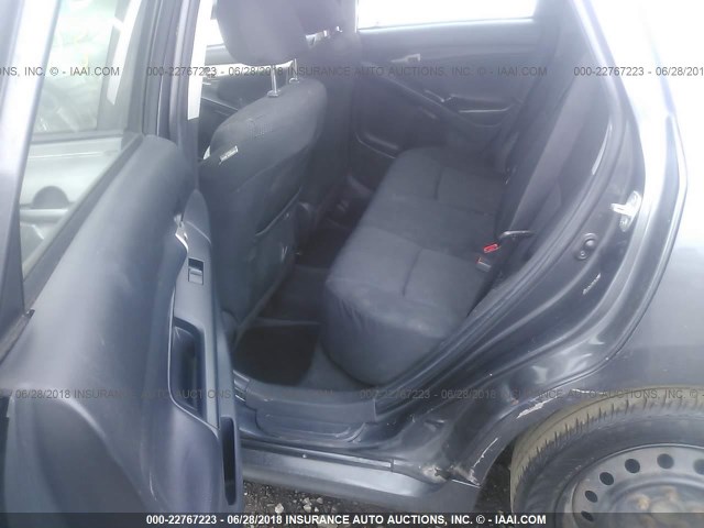 2T1KU4EE7AC273260 - 2010 TOYOTA COROLLA MATRIX  BLACK photo 8