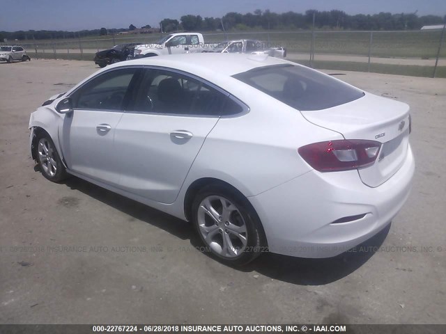 1G1BF5SM4H7142951 - 2017 CHEVROLET CRUZE PREMIER WHITE photo 3