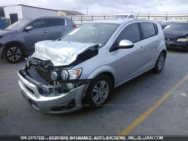 1G1JB6SH2C4198641 - 2012 CHEVROLET SONIC LS SILVER photo 2