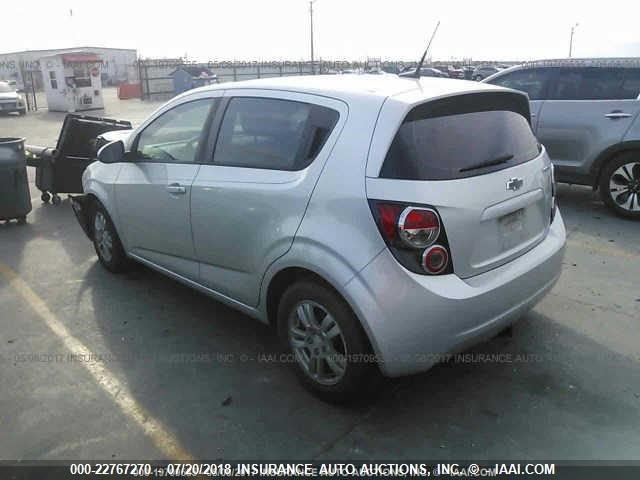 1G1JB6SH2C4198641 - 2012 CHEVROLET SONIC LS SILVER photo 3