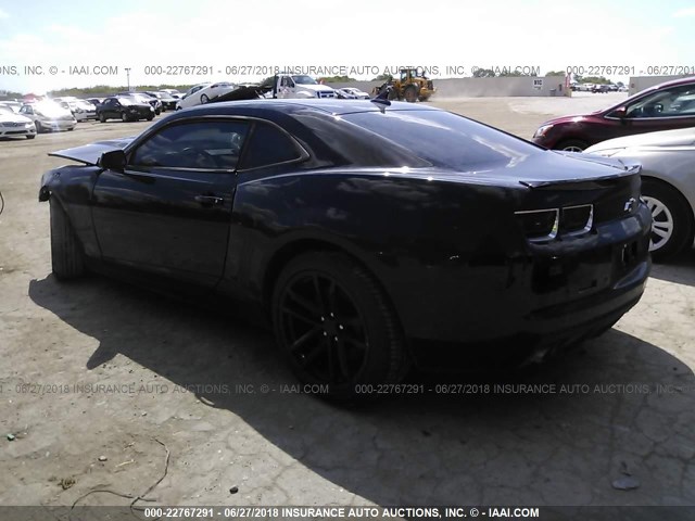 2G1FK1EJ0D9143112 - 2013 CHEVROLET CAMARO 2SS BLACK photo 3