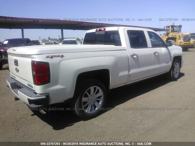 3GCUKTEC7EG278316 - 2014 CHEVROLET SILVERADO K1500 HIGH COUNTRY WHITE photo 4