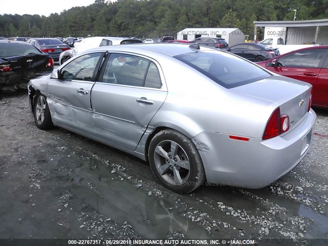 1G1ZC5EUXCF348857 - 2012 CHEVROLET MALIBU 1LT SILVER photo 3
