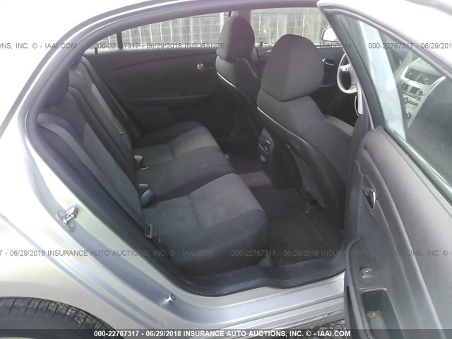 1G1ZC5EUXCF348857 - 2012 CHEVROLET MALIBU 1LT SILVER photo 8