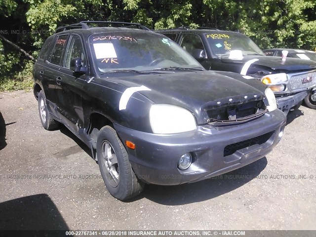 KM8SC73DX3U378343 - 2003 HYUNDAI SANTA FE GLS/LX BLACK photo 1